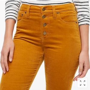 Rust Yellow Corduroy Pants